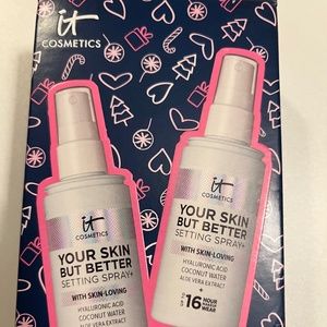 It cosmetics your skin but better setting spray